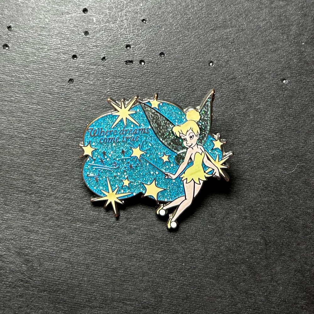 WDW “Where Dreams Come True” Tinkerbell Cast Exclusive Pin - Blue and Yellow